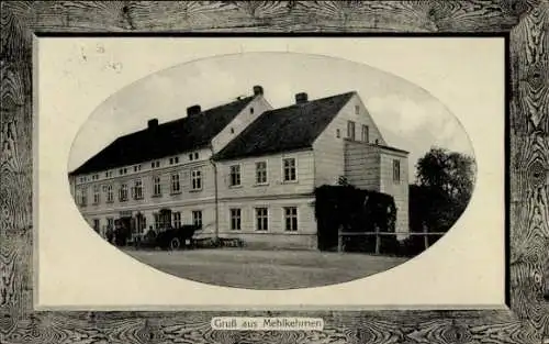 Passepartout Ak Mehlkehmen Kalinino Ostpreußen, Birkenmühle