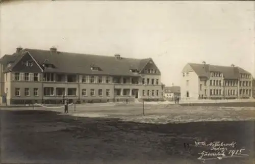 Foto Ak Gütersloh in Westfalen, Offiziers-Gefangenenlager, Kriegsgefangene, 1915