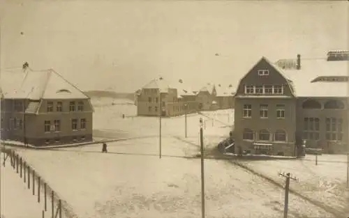 Foto Ak Gütersloh in Westfalen, Offiziers-Gefangenenlager, Winter