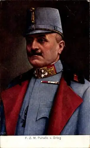 Ak Generaloberst Paul Puhallo von Brlog, Porträt in Uniform, KuK-Armee