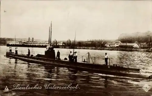 Ak Deutsches Unterseeboot, Kaiserliche Marine, Kriegsschiff