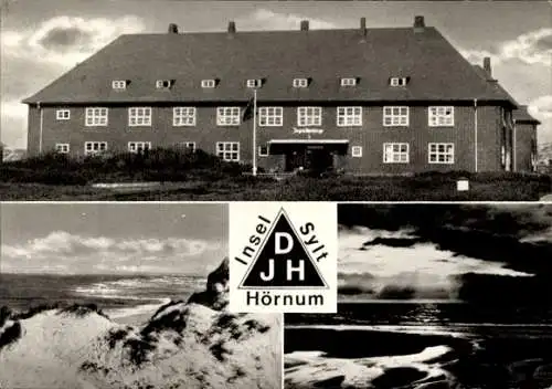 Ak Hörnum auf Sylt Nordfriesland, Jugendherberge, Panorama, Düne