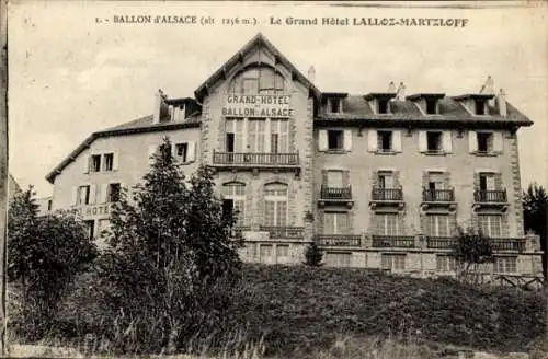 Ak Ballon d'Alsace Vosges, Le Grand Hotel Lalloz-Martzloff