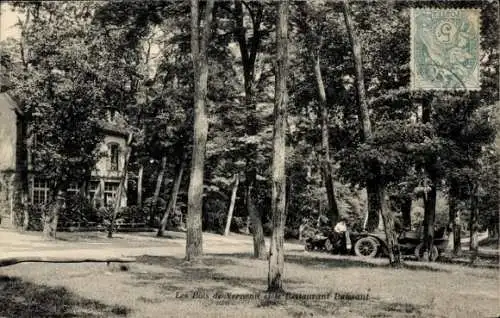 Ak Verneuil sur Seine Yvelines, Restaurant Puissant des Bois, Wald