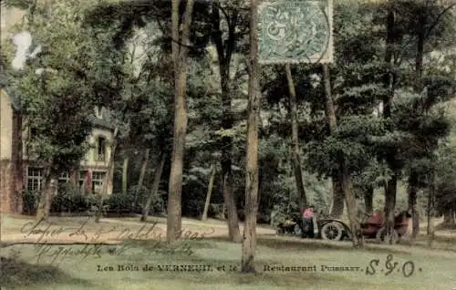 Ak Verneuil sur Seine Yvelines, Restaurant Puissant des Bois, Wald