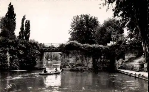 Ak Villennes sur Seine Yvelines, Neue Brücke