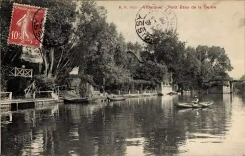 Ak Villennes sur Seine Yvelines, Petit Bras de la Seine