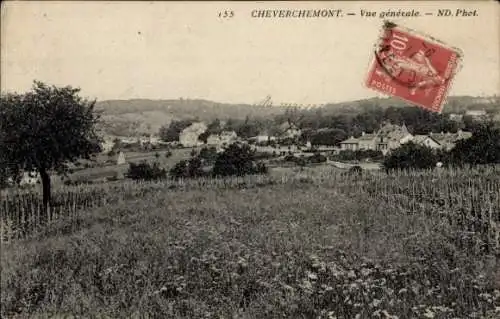 Ak Cheverchemont Triel sur Seine Yvelines, Blick auf den Ort, Gesamtansicht