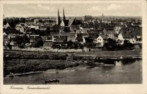 Ak Grimma in Sachsen, Panorama, Kirche