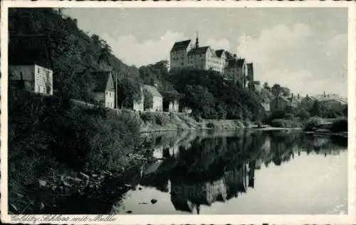 Ak Colditz in Sachsen, Schloss, Mulde