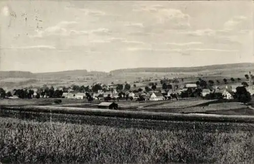 Ak Ansprung Marienberg im Erzgebirge, Mittel- und Niederdorf, Gesamtansicht