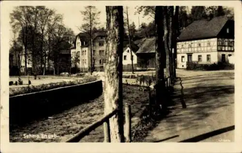 Ak Sehma Sehmatal im Erzgebirge, Straßenpartie