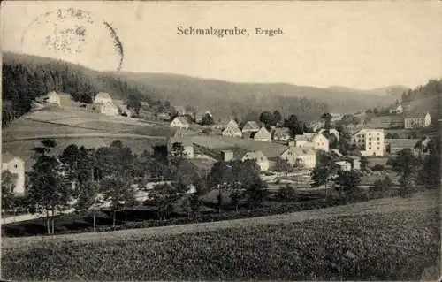 Ak Schmalzgrube Jöhstadt im Erzgebirge Sachsen, Totalansicht