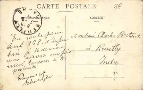 Ak Montereau Seine et Marne, Hotel des Postes, Grande-Rue