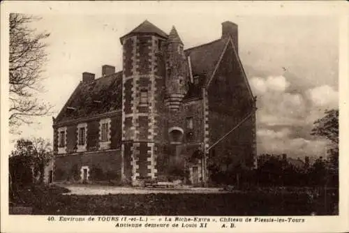 Ak Plessis lès Tours Indre et Loire, Schloss, La Riche-Extra