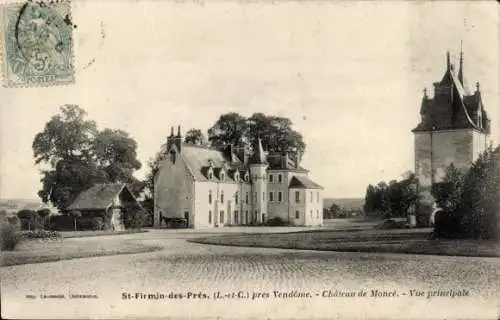 Ak Saint Firmin des Prés Loir et Cher, Chateau de Monce