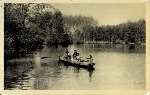 Ak Nogent le Roi Eure et Loir, Coulombs, Etang de Chandelles