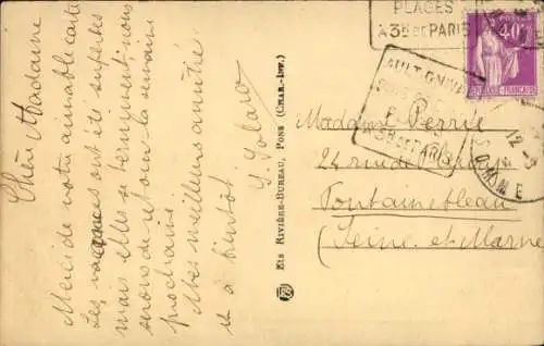 Ak Onival Ault Somme, Leuchtturm