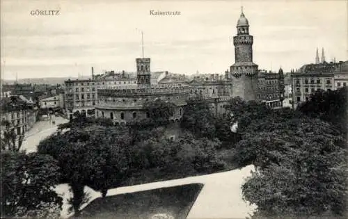 Ak Görlitz in der Lausitz, Kaisertrutz, Turm