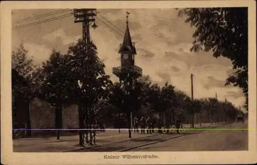 Ak Altengrabow Möckern, Kaiser Wilhelmstraße mit Aussichtsturm