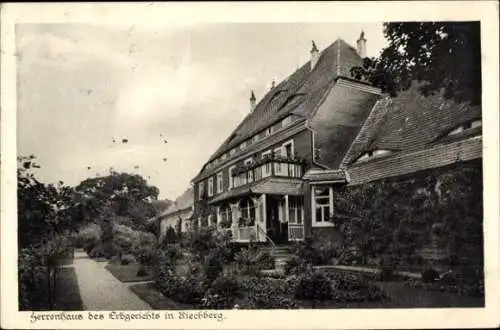 Ak Riechberg Hainichen, Herrenhaus des Erbgerichts