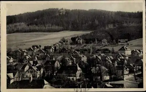 Ak Ebersbach in Sachsen, Panorama, Blick nach dem Schlechteberg mit Lausitzbaude