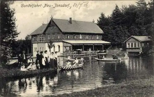 Ak Jonsdorf in der Oberlausitz Sachsen, Gondelfahrt Neu-Jonsdorf