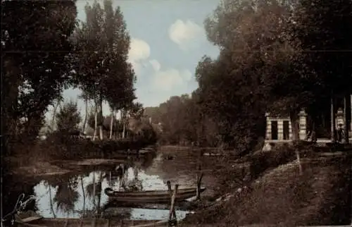 Ak Niort Deux Sèvres, Joli paysage de la Sevre Niortaise, Quai de la Regratterie