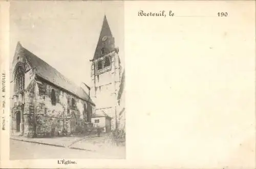 Ak Breteuil Oise, Kirche