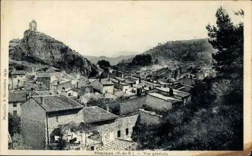 Ak Simiane Collongue Bouches du Rhône, Gesamtansicht