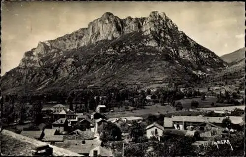 Ak Cabannes Ariege, vue generale de Verdun, Montagne de Quie