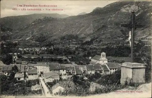 Ak Cabannes Ariege, Gesamtansicht