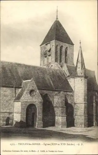 Ak Veules les Roses Seine-Maritime, Kirche