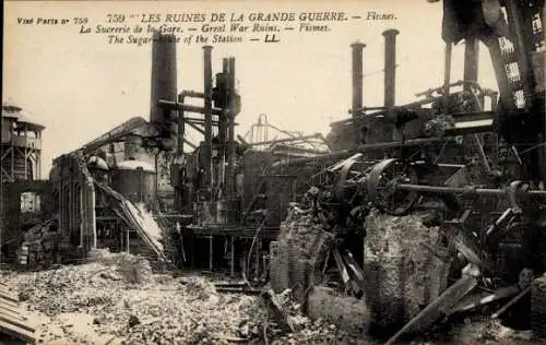 Ak Fismes Marne, Sucrerie de la Gare