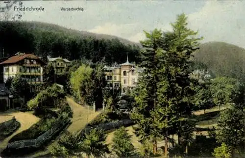 Ak Friedrichroda im Thüringer Wald, Teilansicht, Vorderbüchig