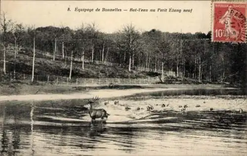 Ak Bonnelles Yvelines, Bat-l'eau au Petit Etang neuf