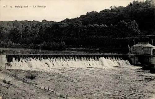 Ak Bougival Yvelines, Barrage