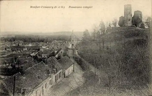 Ak Montfort l'Amaury Yvelines, Panorama, Turm