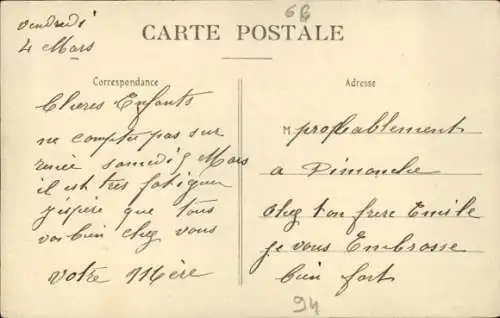 Ak Saint Maur Val de Marne, Hochwasser, Rue du Port au Fouarre, 30. Januar 1910