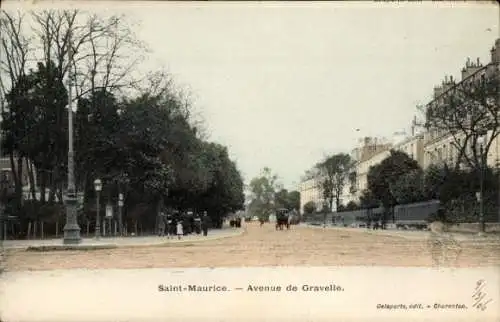 Ak Saint Maurice d'Ételan Seine Maritime, Avenue de Gravelle