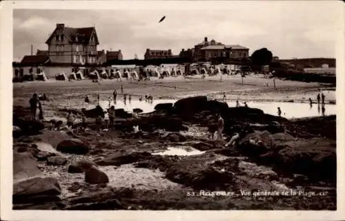 Ak Roscoff Finistère, Strand