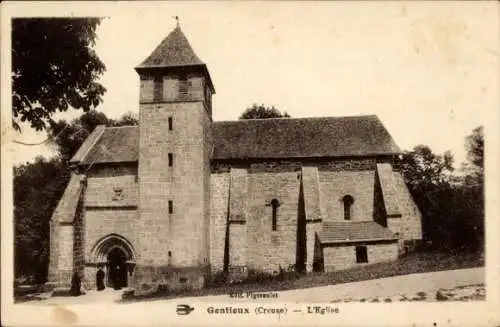 Ak Gentioux Creuse, Kirche