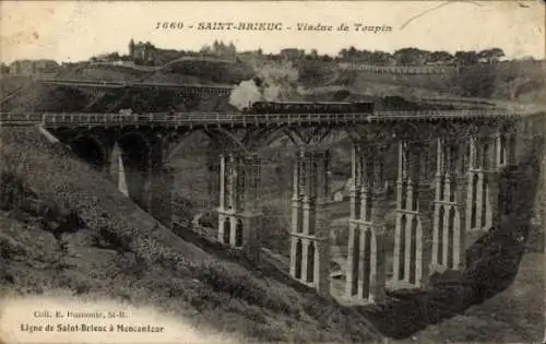 Ak Saint Brieuc Côtes d’Armor, Toupin-Viadukt