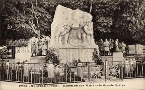 Ak Morteau Doubs, Kriegerdenkmal