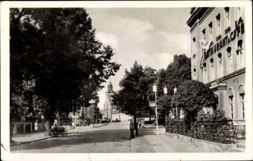 Ak Angermünde in der Uckermark, Berliner Straße, Straße der Freundschaft, Hotel