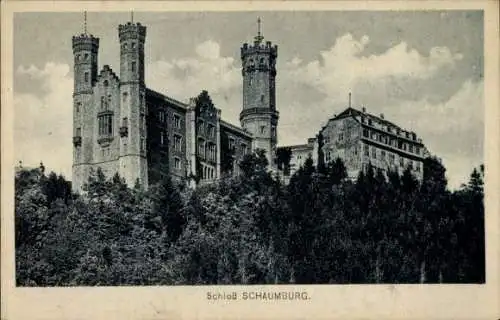 Ak Schaumburg Rinteln an der Weser, Schloss Schaumburg, Burg