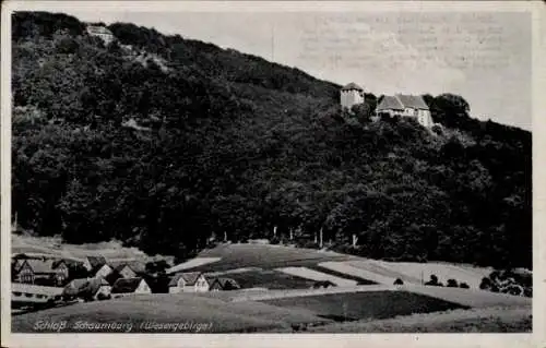 Ak Schaumburg Rinteln an der Weser, Schloss Schaumburg, Burg