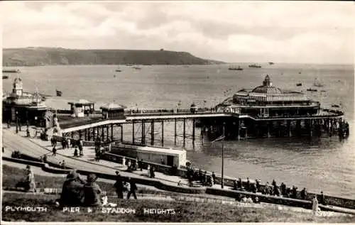 Ak Plymouth Devon England, Pier, Staddon Heights