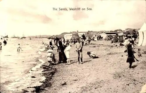 Ak Westcliff-on-Sea Southend-on-Sea Essex England, die Sands