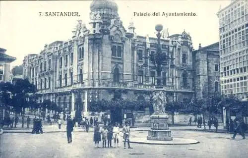 Ak Santander Kantabrien Spanien, Palacio del Ayuntamiento